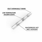 100/500/1000PCS Waterproof Solder Seal Sleeve Splice Terminals Heat Shrink Electrical Wire Butt Connectors AGW26-24 Kit