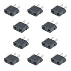100 Pcs/lot High quality European Euro Eu AU to US/USA Plug Power Socket Travel Charger Adapter Plug Outlet Converter Adapter