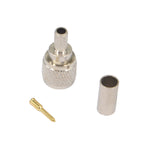 100 Pieces Mini-UHF Male Crimps Connector for RG58 RG142 LMR195 Cable Motorola Radio Antenna