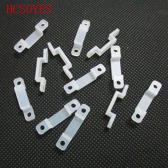 1000 pcs Silicon clip led Connector rgb chip  For 8mm 10mm 12mm Width PCB Light Strip Flexible Light Strips fixing holder