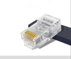 1000PCS RJ45 RJ-45 Ethernet Network Cable Head Modular Plug Transparent Cat6 8P8C 8PIN Copoer Gold Plated Leads Connector