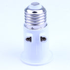 100PCS AC100-240V 4A PBT Fireproof E27 Bulb Adapter Lamp Holder Base Socket Conversion with EU Plug for led bulb Lights