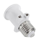 100PCS AC100-240V 4A PBT Fireproof E27 Bulb Adapter Lamp Holder Base Socket Conversion with EU Plug for led bulb Lights