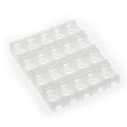 100PCs 4.6mm Cable Tie Mount Wire Buddle Saddle Type Plastic Holder White Black