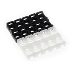 100PCs 4.6mm Cable Tie Mount Wire Buddle Saddle Type Plastic Holder White Black