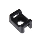 100Pcs 4.6mm IMC Black  and white  Width Cable Tie Base Saddle Type Mount Wire Holder