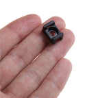 100Pcs 4.6mm IMC Black  and white  Width Cable Tie Base Saddle Type Mount Wire Holder