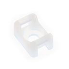 100Pcs 4.6mm IMC Black  and white  Width Cable Tie Base Saddle Type Mount Wire Holder