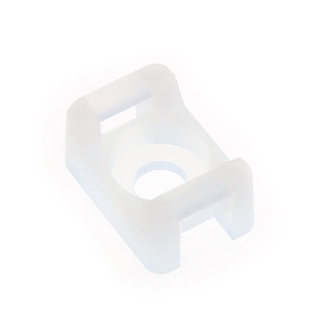100Pcs 4.6mm IMC Black  and white  Width Cable Tie Base Saddle Type Mount Wire Holder