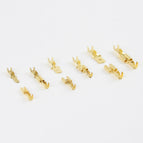 100Pcs/Lot 2.8/4.8/6.3mm Female and Male Crimp Terminal Connector Gold Brass/Silver Car Speaker Electric Wire Connectors Set