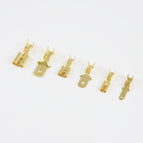 100Pcs/Lot 2.8/4.8/6.3mm Female and Male Crimp Terminal Connector Gold Brass/Silver Car Speaker Electric Wire Connectors Set
