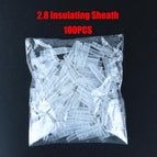 100Pcs/Lot 2.8/4.8/6.3mm Female and Male Crimp Terminal Connector Gold Brass/Silver Car Speaker Electric Wire Connectors Set