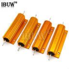 100W 0.01 ~ 100K Aluminum Power Metal Shell Case Wirewound Resistor 0.1 0.5 1 1.5 2 6 8 10 20 100 150 200 300 1K 10K ohm RX24