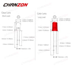 100pcs 5mm Flashing LED Light Emitting Diode Lamp Bulb RGB White Red Blue Green Yellow 3V Flickering Blinking Arduino Indicator