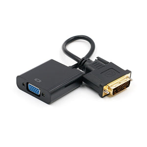 1080P DVI Male to VGA Female Video Converter Adapter DVI 24+1 25 Pin DVI-D to VGA Adapter Cable for TV PS3 PS4 PC Display