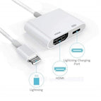 1080P Lightning To HDMI-Compatible 2 Ports Splitter Cable Converter Digital AV Adapter Phone Accessories for iPhone iPad To TV