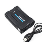 1080p HDMI to Scart converter kabel with power supply for PS4 DVD ect to old TV with scart