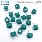 10PCS 6mm Trimmer Variable Ceramic Capacitor 3PF 5PF 10PF 20PF 30PF 40PF 50PF 60PF 70PF 120PF Adjustable capacitors for Arduino