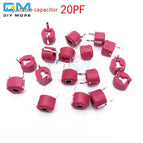 10PCS 6mm Trimmer Variable Ceramic Capacitor 3PF 5PF 10PF 20PF 30PF 40PF 50PF 60PF 70PF 120PF Adjustable capacitors for Arduino