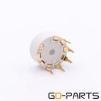 10PCS PCB Mount Plastic 9pin Vacuum Tube Socket for 12AX7 12AT7 12AU7 EL84 6N1 ECC82 ECC83 ECC81 Vintage Hifi Audio TUBE AMP DIY
