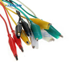 10Pcs 50cm Alligator Clips Electrical DIY Test Leads Alligator Double-ended Crocodile Clips Roach Clip Test Jumper Wire