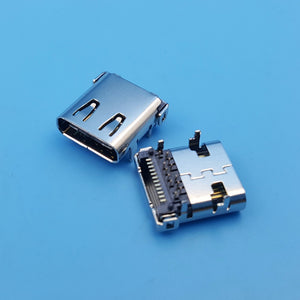 10Pcs High Speed USB 3.1 Type C Female 24Pin 4Legs PCB Mount Solder Socket Connector wholesale bulk price