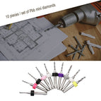 10Pcs Pcb Mini Drill 0.1-1/ 0.3-1.2/0.6-1.5/1.5-2.4/ 2.1-3.0Mm Tungsten Steel Carbide For Circuit Board Cnc Drill Bits Machine