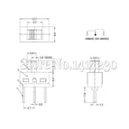 10Pcs SS12D10 SS12D11 Toggle Switch 3Pins Straight Feet 1P2T Handle High 5mm Spacing Of 4.7mm 3A 250V SS12D10G5