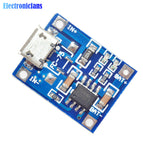 10Pcs TP4056 Micro USB 5V 1A 18650 Lithium Battery Charger Board With Led Indicator Automatic Protection 4.5~5.5V