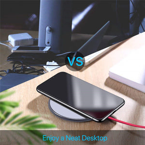10W Fast Wireless Charger For Samsung S10 S9/S9+ S8 USB Qi Charging Pad For iPhone 11 XS Max XR X 8 Phone Qi Charger Wireless