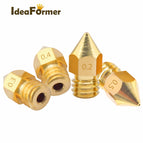 10pcs 3D Printer MK8 Brass Nozzle 0.2/0.3/0.4/0.5mm Extruder Print Head Nozzle For 1.75mm Filament CR10 CR10S 3D Printer Parts