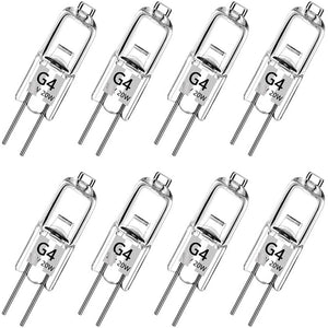 10pcs G4 6V 5W/10W Halogen Bulb Light Globe Lamps JC Type Free Shipping