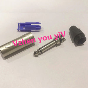 10pcs  for NEUTRIK NP2X/NP2X-B PLUG Mono Professional 2 Pole 6.35 mm 6.5mm Stereo Jack Plug Neutrik 6.35mm jack