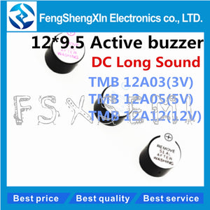 10pcs/lot Active buzzer 3V/5V/12V TMB12A03 TMB12A05 TMB12A12 Active Buzzer Magnetic Long Continous Beep Tone 12*9.5mm