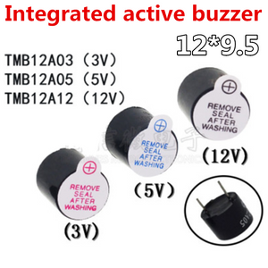 10pcs/lot Active buzzer 3V/5V/12V TMB12A03 TMB12A05 TMB12A12 Active Buzzer Magnetic Long Continous Beep Tone 12095 12*9.5mm