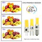 10pcs/lot LED G4 G9 E14 3W 6W Light Bulb AC/DC 12V 220V LED Lamp COB Spotlight Chandelier Lighting Replace 30W 60W Halogen Lamps