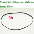 10pcs/lot Wholesale Turntable Belt High End Rubber LongPlayer Phonograph Belt For LP Replace Plattenspieler Belt