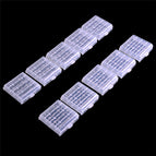 10pcs/pack White Plastic Battery Storage Box Hard Plastic Case Cover Holder For 4pcs AA AAA Batteries Transparent wholesale bulk price