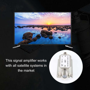 12-20dB In-line Amplifier(satellite slope line amplifier)(1220B) amplifier works with all satellite