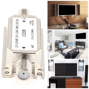 12-20dB In-line Amplifier(satellite slope line amplifier)(1220B) amplifier works with all satellite