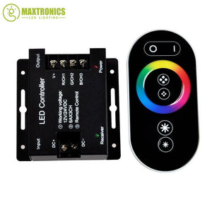 12-24V 18A RF Remote Wireless Touch Pad Panel RGB LED Controller controls for 5050 3528 RGB Light RGB Controller