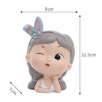 12 Style Cute Girl Succulent Flowerpot Resin Flower Pot Creative Plant Potted For Home Living Room Tabletop Garden Decoration wholesale bulk price