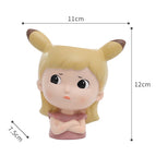 12 Style Cute Girl Succulent Flowerpot Resin Flower Pot Creative Plant Potted For Home Living Room Tabletop Garden Decoration wholesale bulk price