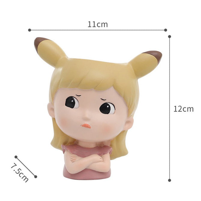 12 Style Cute Girl Succulent Flowerpot Resin Flower Pot Creative Plant Potted For Home Living Room Tabletop Garden Decoration wholesale bulk price