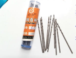 120PCS 0.5 0.6 0.7 0.8 0.9 1.0mm HSS straight shank twist drill walnut vajra bodhi Pearl beads punch tiny little bit