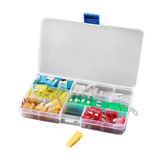120PCS Car Auto Assortment Blade Fuse Tablets Replacement Kit Aluminum Material Small Size 5A/10A/15A/20A/25A/30