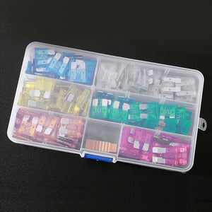 120PCS Car Auto Assortment Blade Fuse Tablets Replacement Kit Aluminum Material Small Size 5A/10A/15A/20A/25A/30