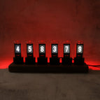 DIY 6-Bit IPS Retro Glows Analog Nixie Tube Clock Kit Programmable Display IPS Screen RGB Pseudo-glow Clock Desktop Creative Clock Colorful LED Picture Display wholesale bulk price