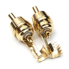 12PCS RCA Banana Plug Monster 24K Gold Plated Copper Banana Plug Double Self-Locking Wire Connectors Speaker Audio Adapter Kit