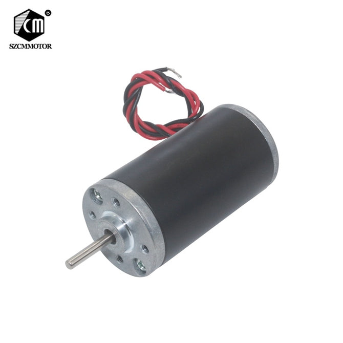 12V 24V 3500RPM 5000RPM 6000RPM 8000RPM Permanent Magnet DC Motor High Powerful Micro Carbon Brush Motor CW/CCW High Speed Motor